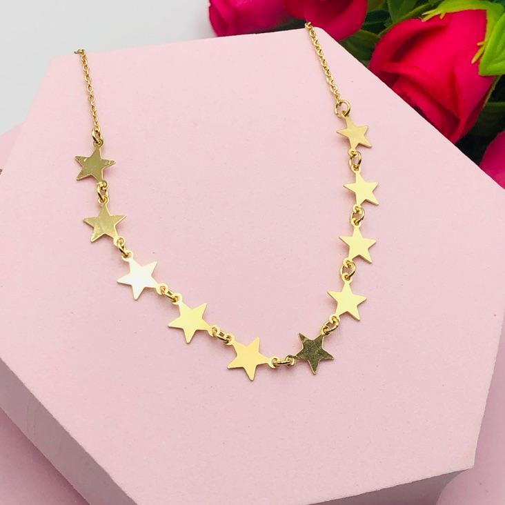 Colar Choker Estrelas