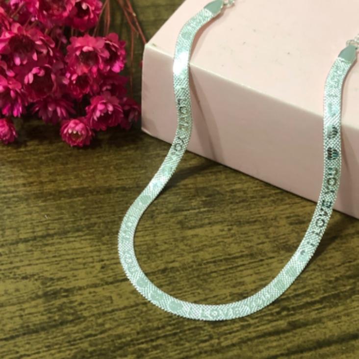 Colar Choker Fita com a Escrita Love You