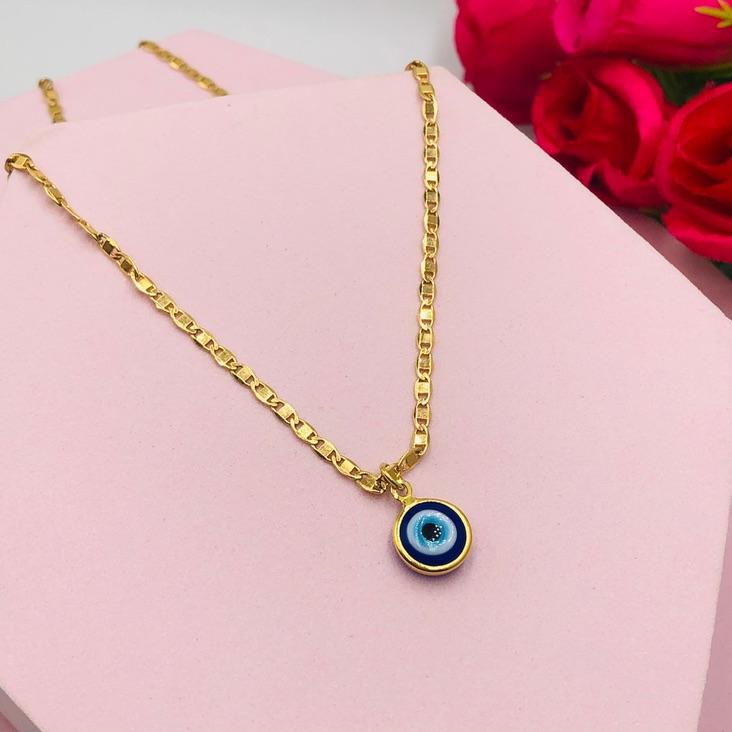 Colar com Pingente Olho Grego