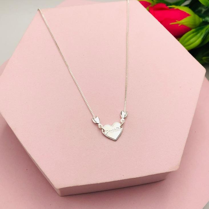 Colar Coração Gratidão