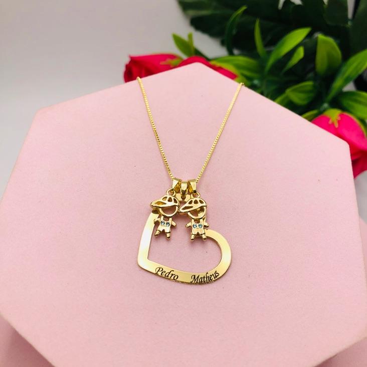 Colar Coração Personalizado