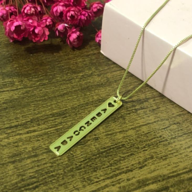 Colar Corrente Veneziana com Pingente Abençoada