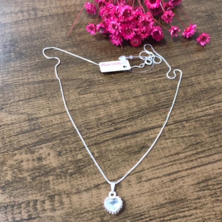 Colar Corrente Veneziana com Pingente Coração