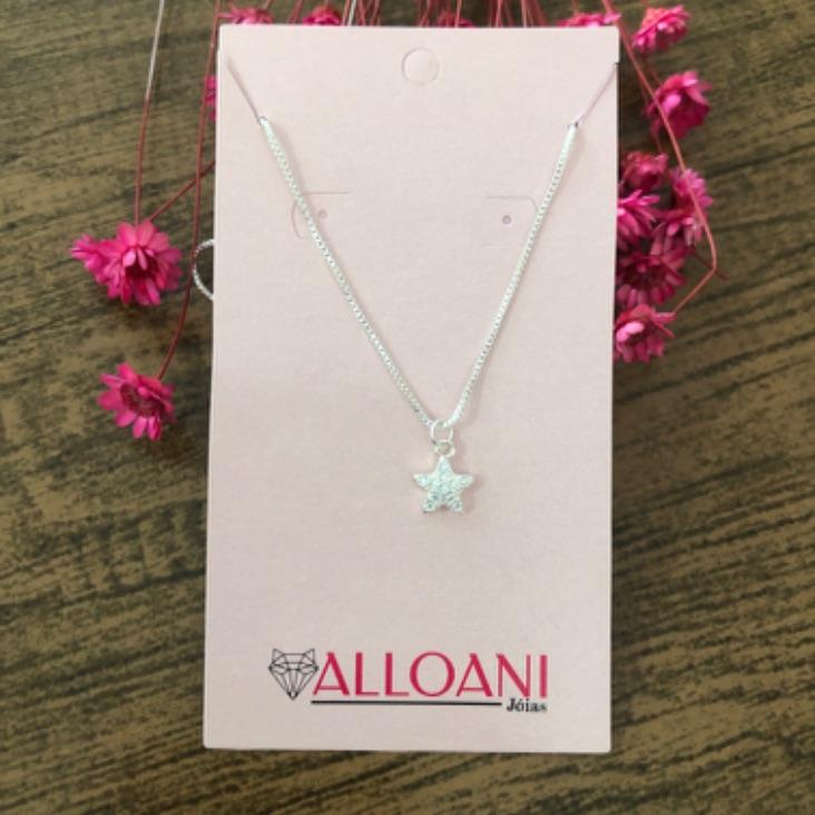 Colar corrente veneziana com pingente de estrela