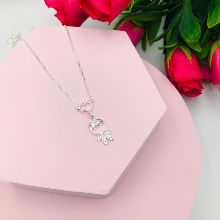 Colar corrente veneziana com um filho