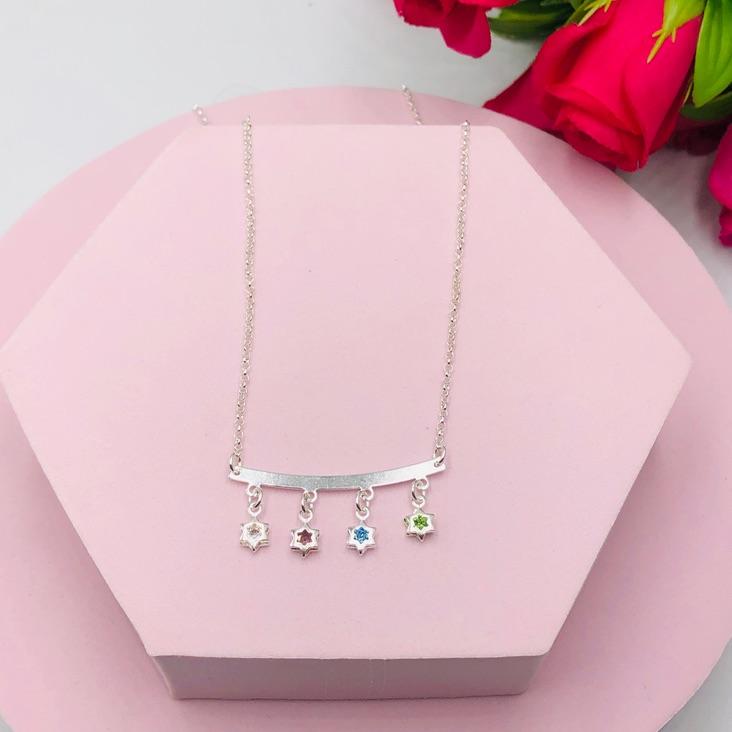 Colar Estrelas Colorida