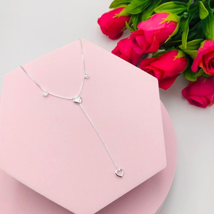 Colar Gravatinha Coração