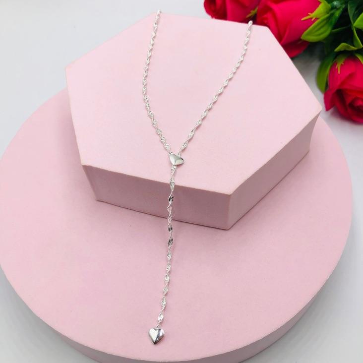 Colar Gravatinha Torcida Coração