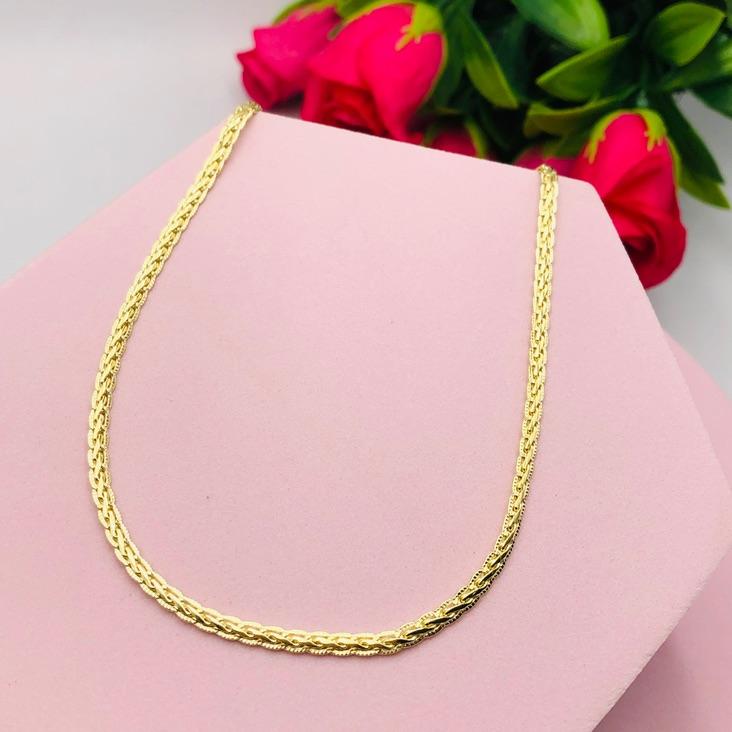 Colar Malha Grumet Frisada