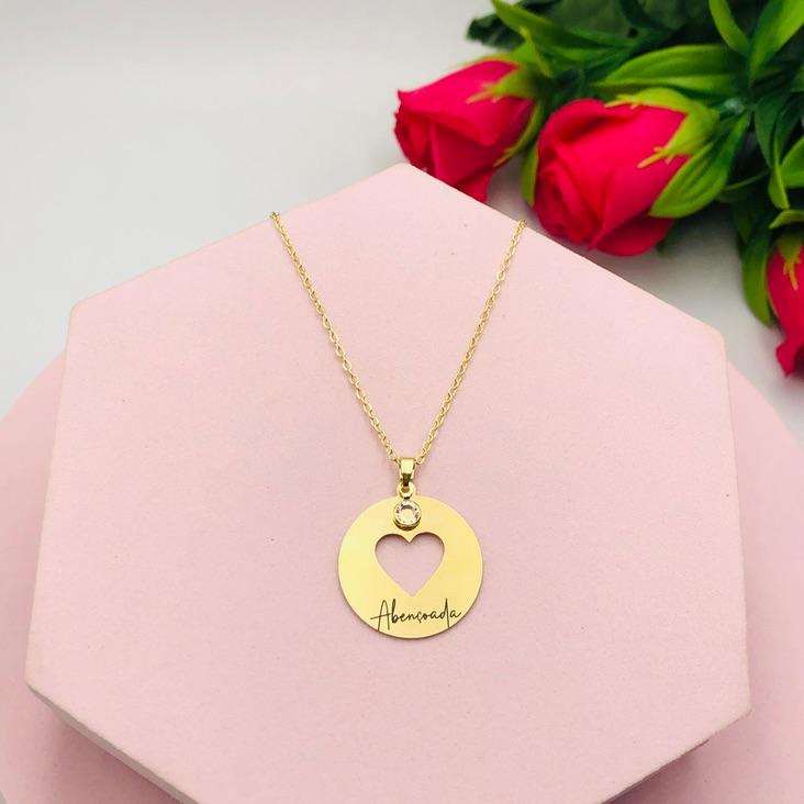 Colar Mandala Coração Abençoada