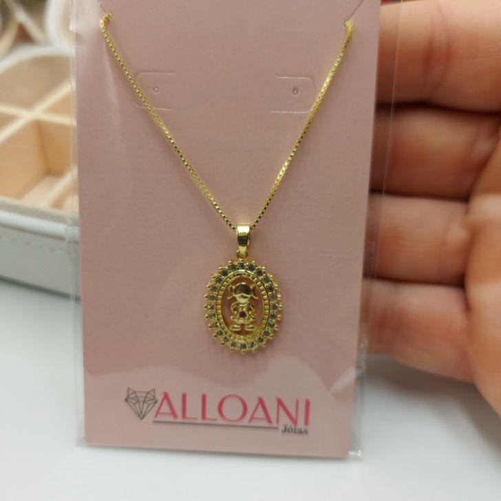 Colar Mandala Cravejada de Filha