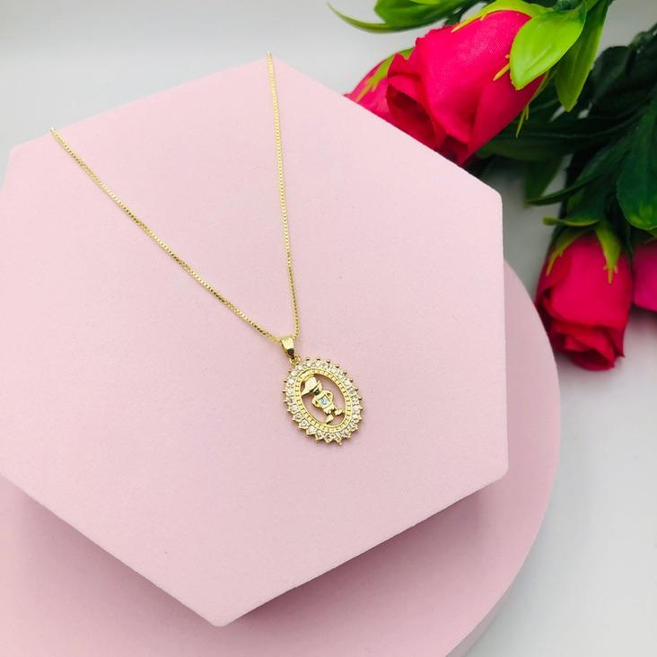 Colar Mandala Cravejada de Filho