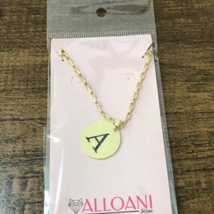 Colar Masculino Letra A