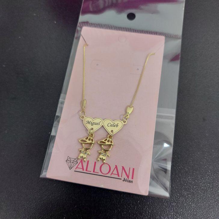 Colar Personalizado Miguel e Caleb