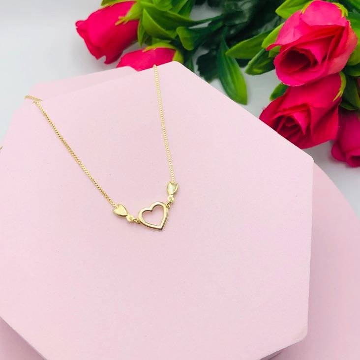 Colar Pingente Coração