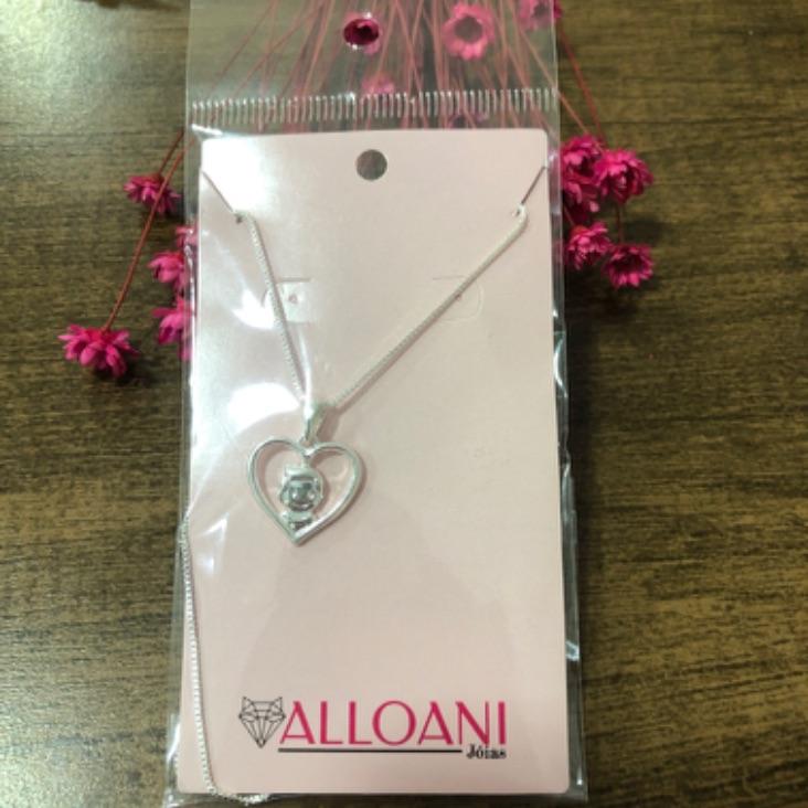 Colar Pingente Coração com Menino