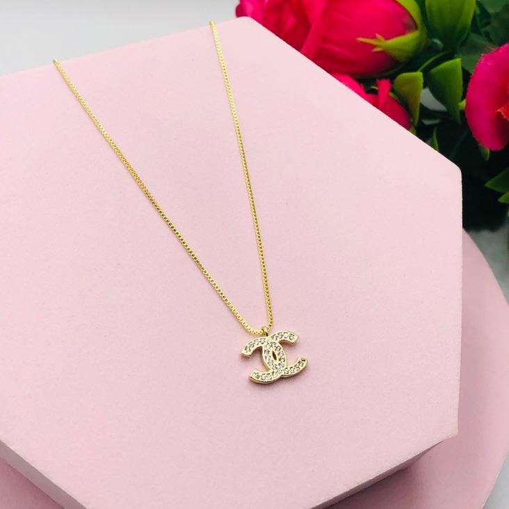 Colar Pingente Inspiração Chanel