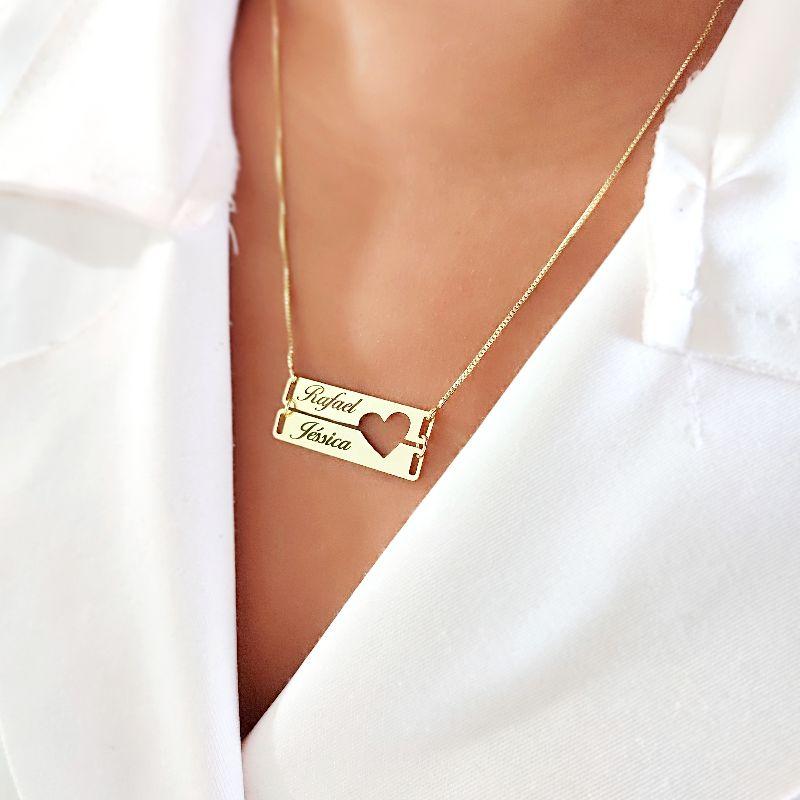 Colar Plaquinha Personalizada