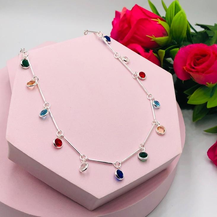 Colar Pontos de Luz Colorido