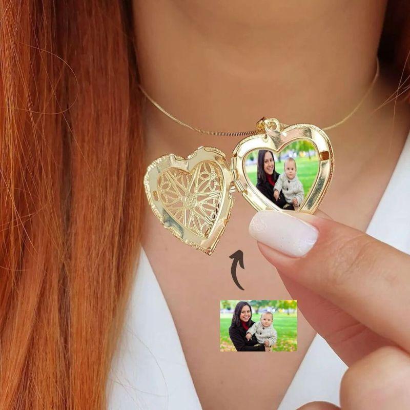 Colar Relicário com uma Foto