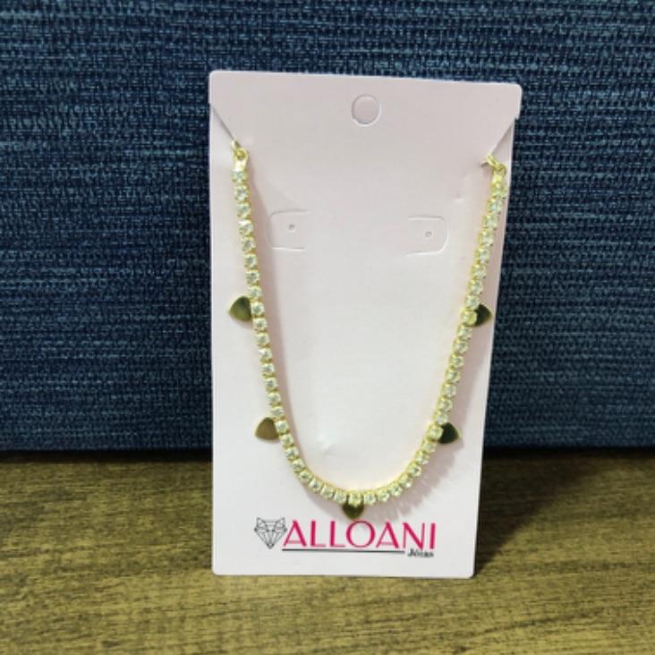 Colar riviera com corações