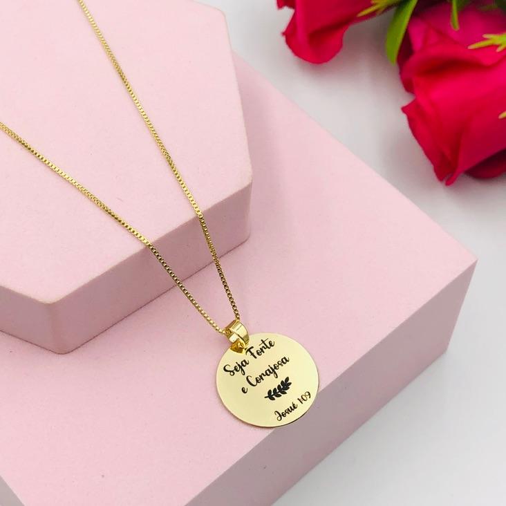 Colar Seja forte e corajosa