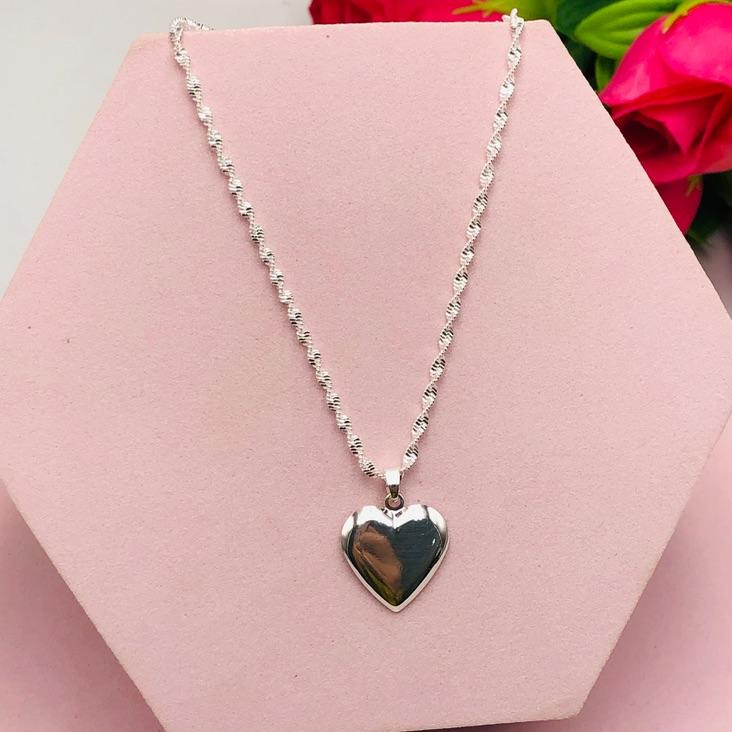 Colar Torcidinha com Pingente Coração