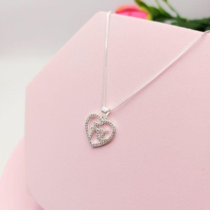 Colar Veneziana com Pingente de Fé Cravejado