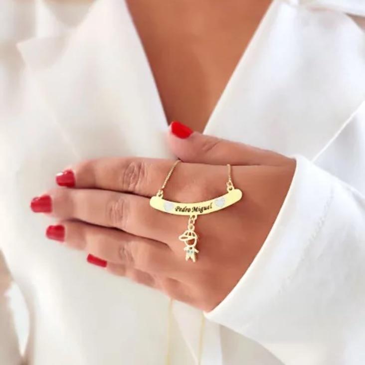 Personalizado Colar Canga de um Filho