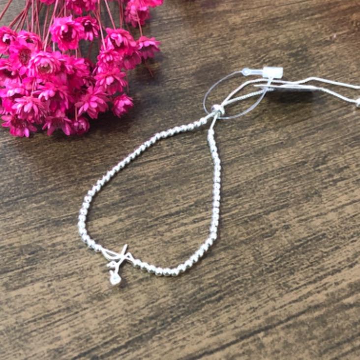 Pulseira Bolinhas com Pingente Fé