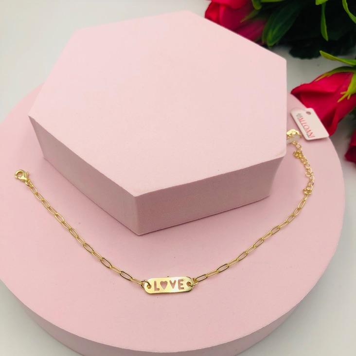 Pulseira Cartier com Pingente Love