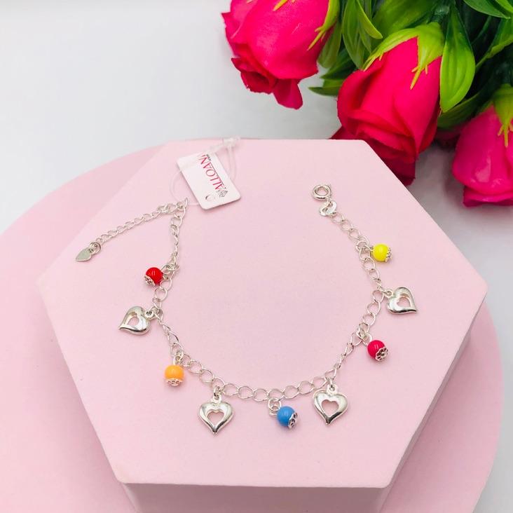 Pulseira Coloridas e com Corações