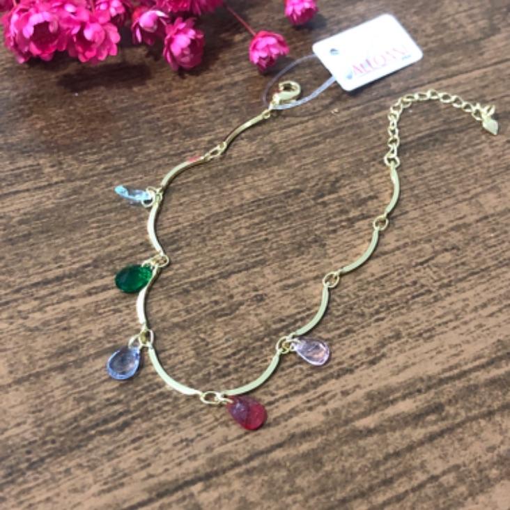 Pulseira com Gotas Coloridas