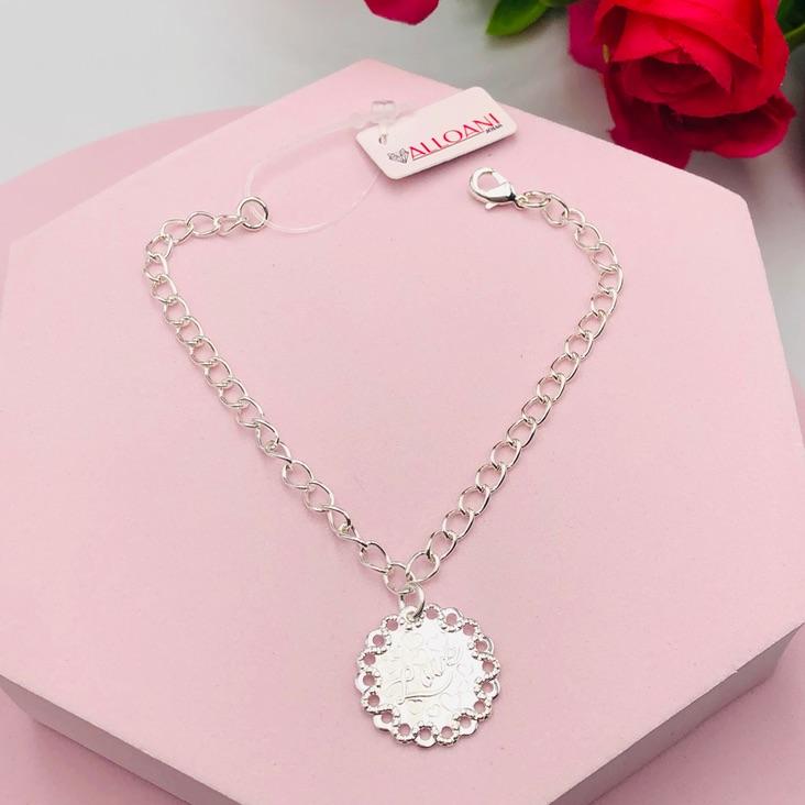 Pulseira com Medalha Love