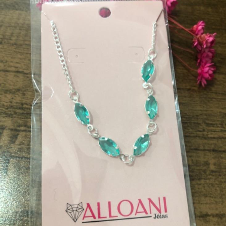 Pulseira com pedras verde