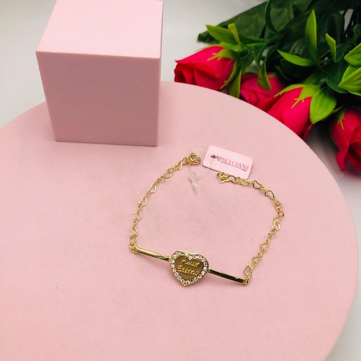 Pulseira corrente coração