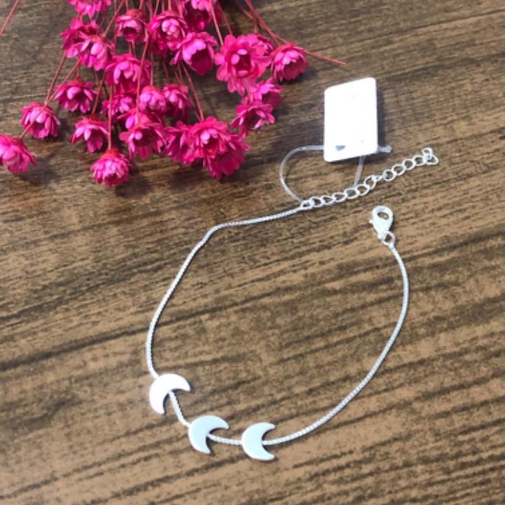 Pulseira Corrente Veneziana com Três Luas