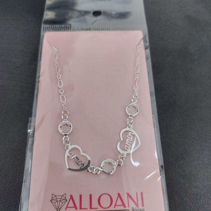 Pulseira de Coração escrito Amor