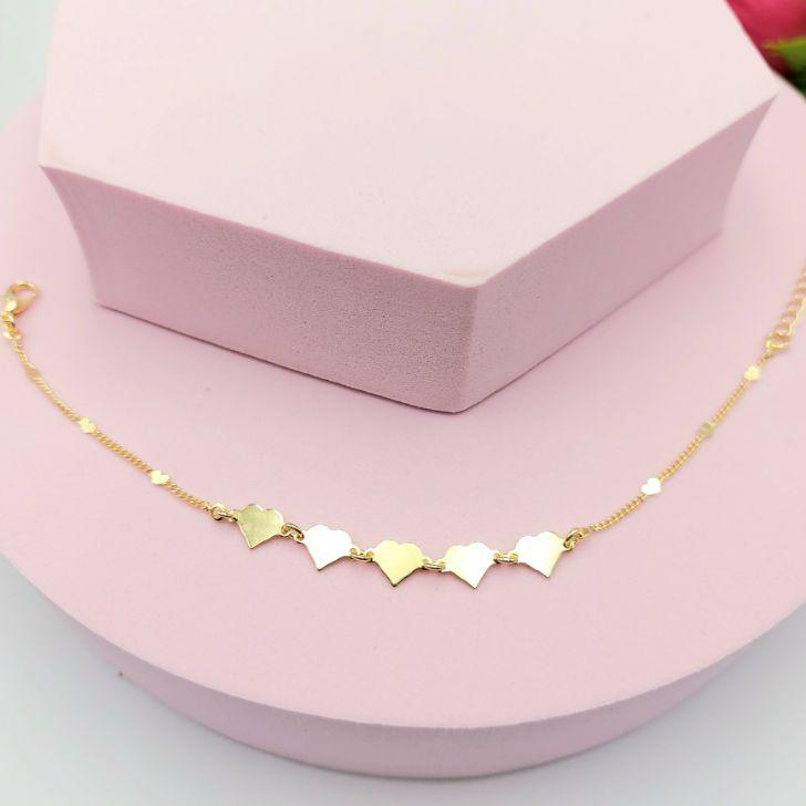 Pulseira  de Corações