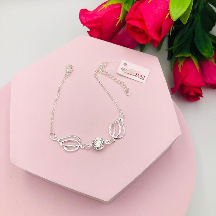 Pulseira Duas Folhas e Ponto de Luz