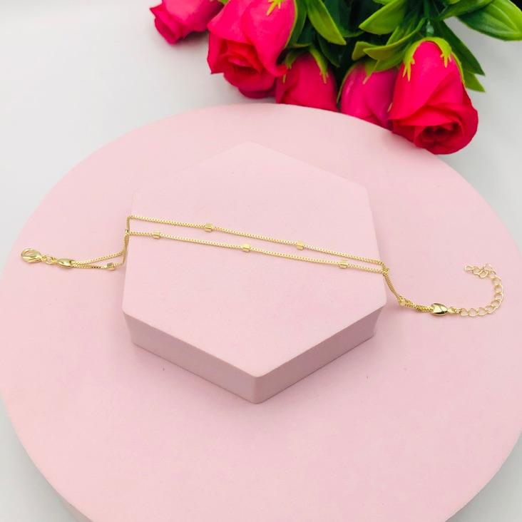 Pulseira Dupla Cadeadinho