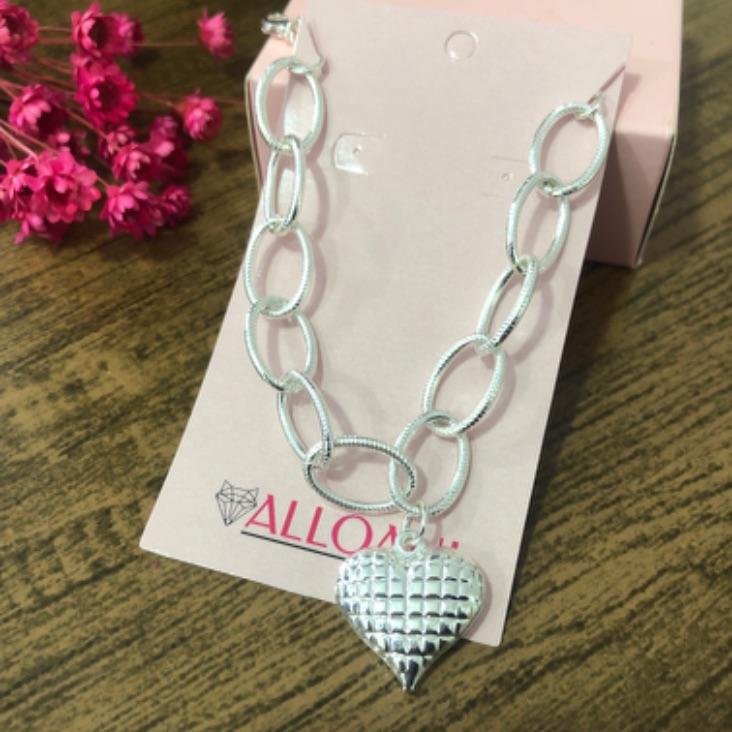 Pulseira elos com coração