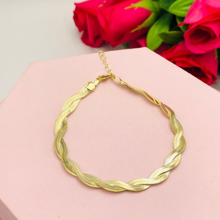 Pulseira Fita Entrelaçada