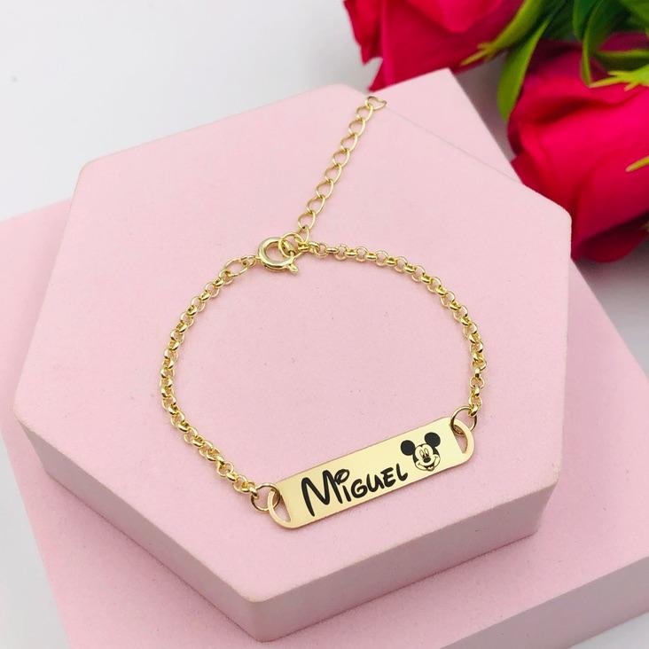 Pulseira Infantil Mickey Personalizado