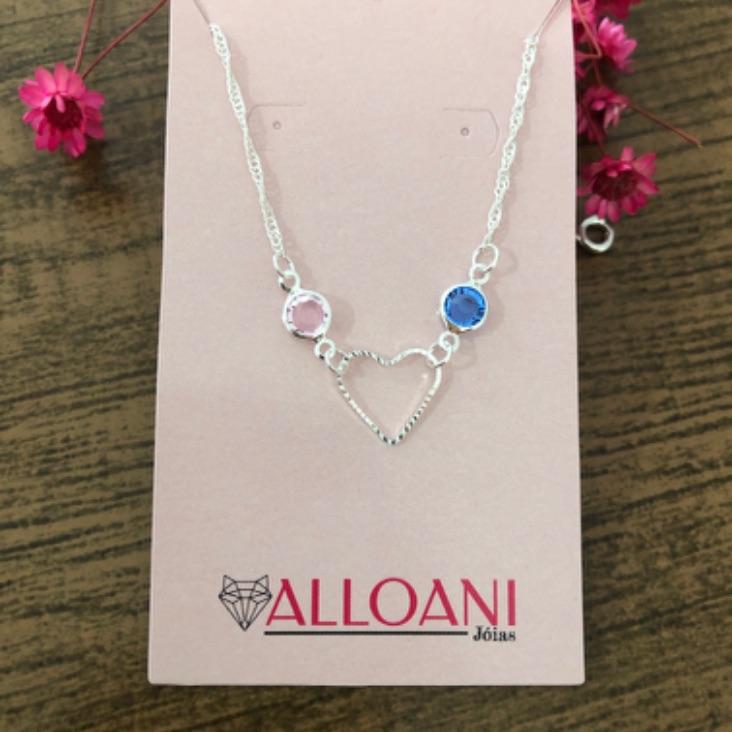 Pulseira pedras e coração