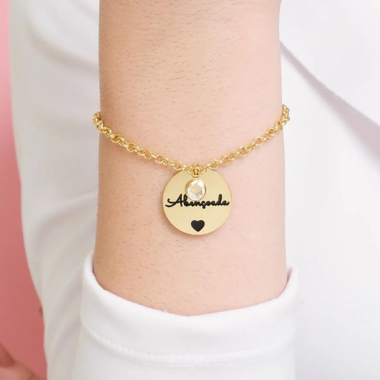 Pulseira Personalizada Medalha