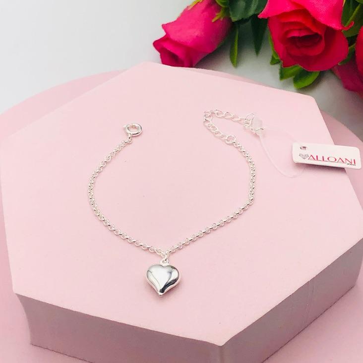 Pulseira Pingente Coração
