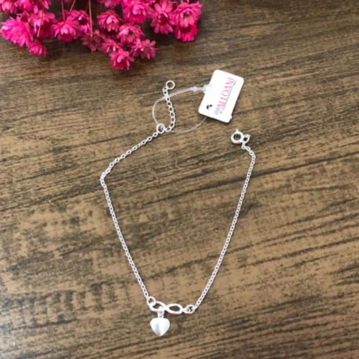 Pulseira Pingente Infinito com Coração