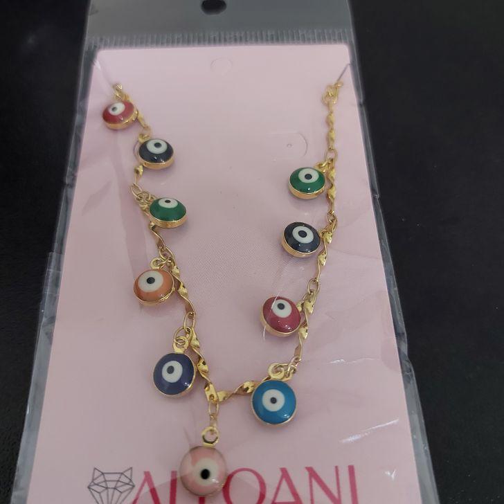 Pulseira Torcidinha com Olhos Gregos Coloridos