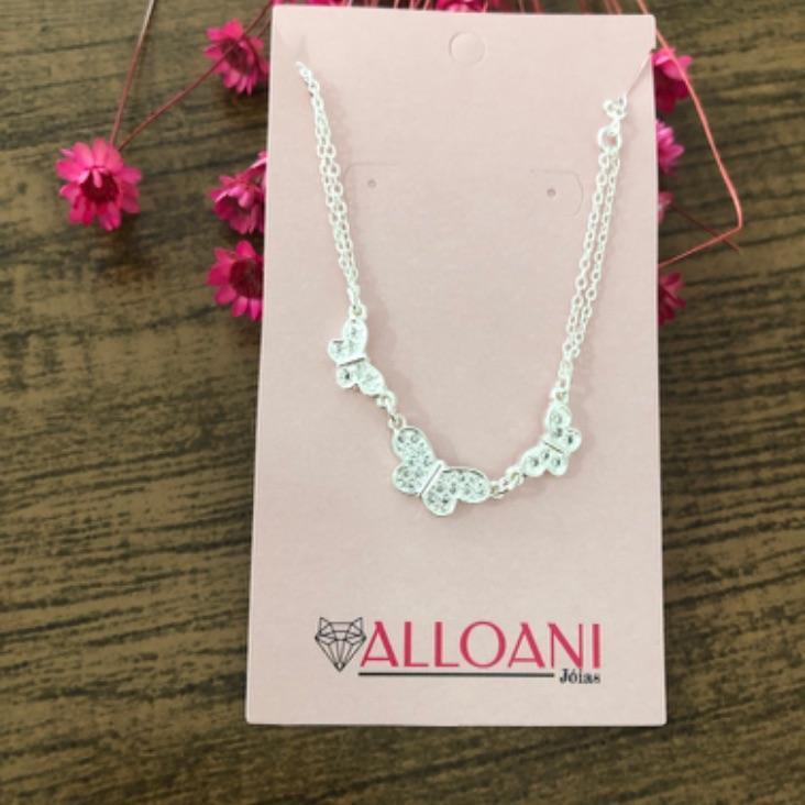 Pulseira três borboletas cravejadas